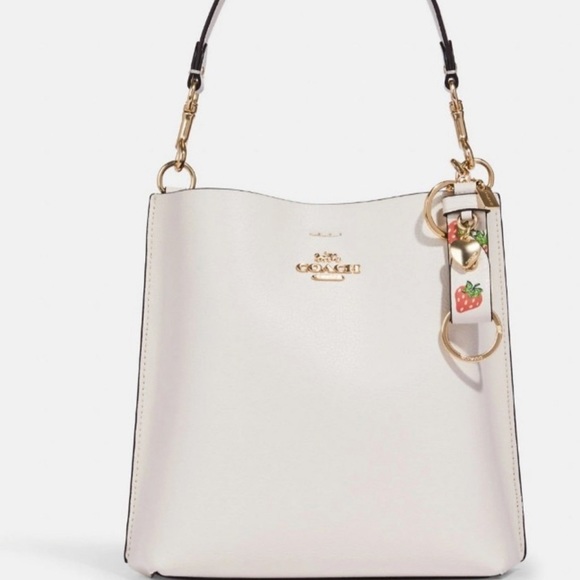 Coach trigger snap charm and Circular Coin Pouch Strawberry Print bundle - Picture 3 of 7